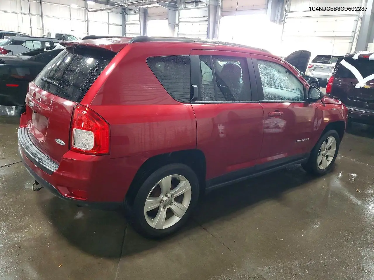2012 JEEP COMPASS VIN 1C4NJCEB3CD602287 — фото 3