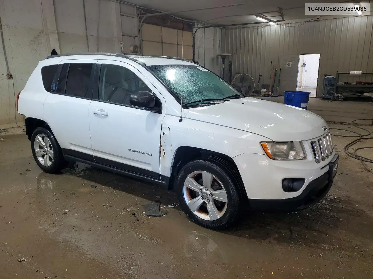 2012 JEEP COMPASS VIN 1C4NJCEB2CD539036 — фото 4