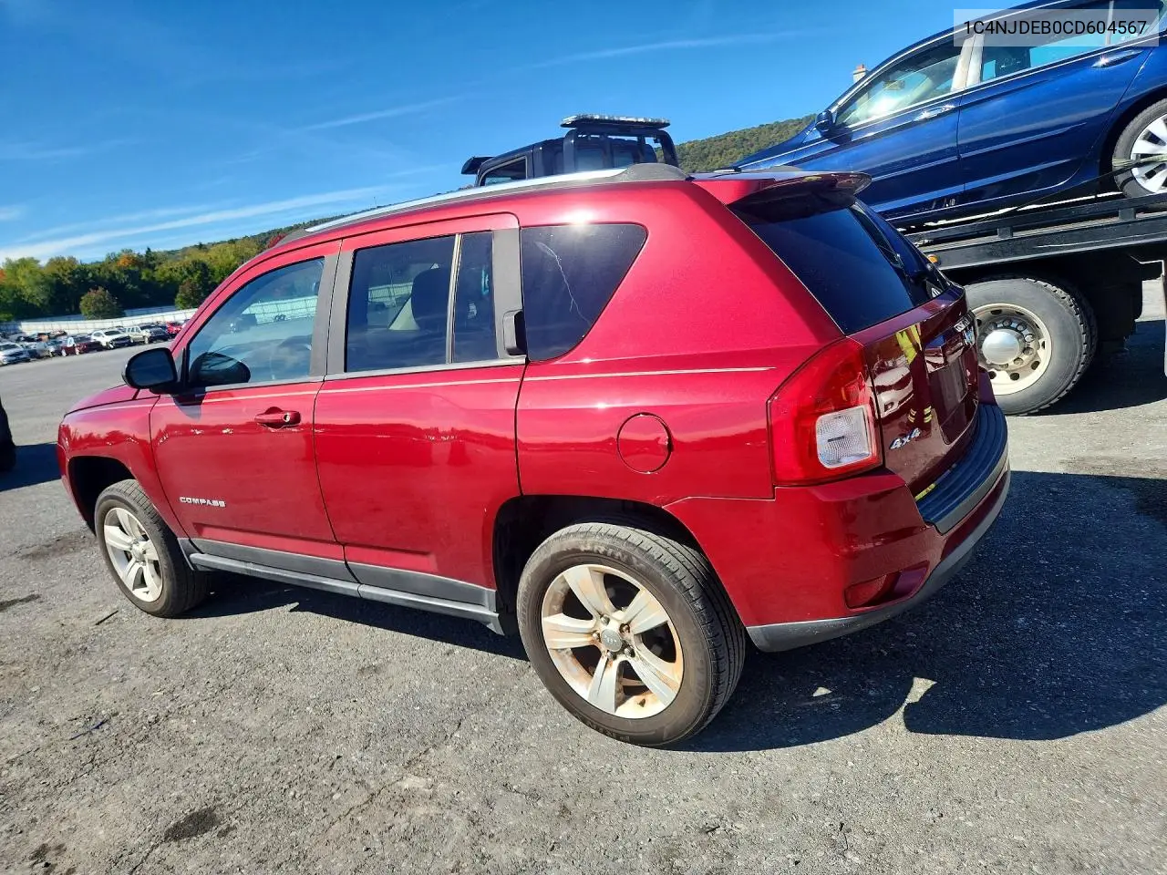 2012 JEEP COMPASS VIN 1C4NJDEB0CD604567 — фото 2