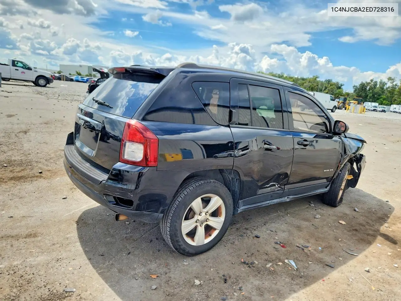 2014 JEEP COMPASS VIN 1C4NJCBA2ED728316 — фото 3