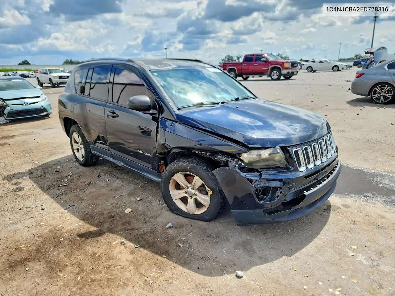 2014 JEEP COMPASS VIN 1C4NJCBA2ED728316 — фото 4