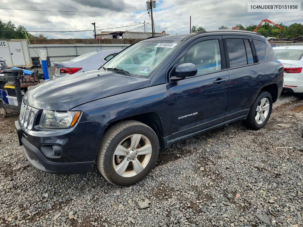 JEEP COMPASS 2015, VIN 1C4NJDEB7FD151858