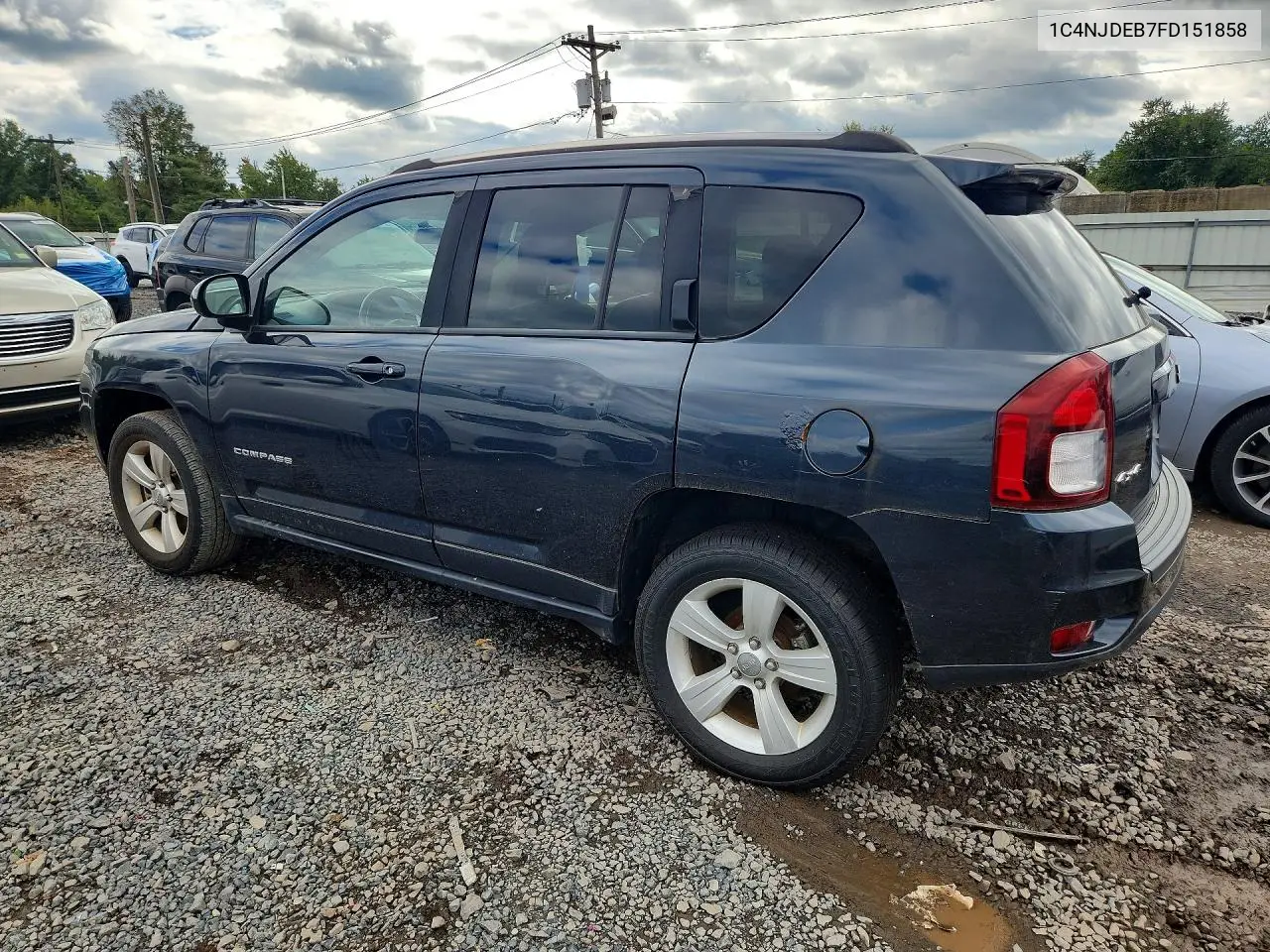 2015 JEEP COMPASS VIN 1C4NJDEB7FD151858 — фото 2