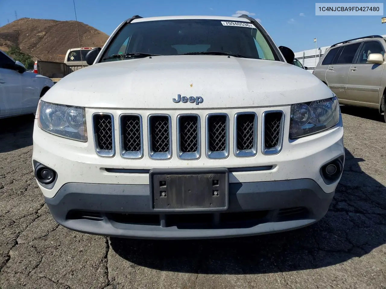 2015 JEEP COMPASS VIN 1C4NJCBA9FD427480 — фото 5