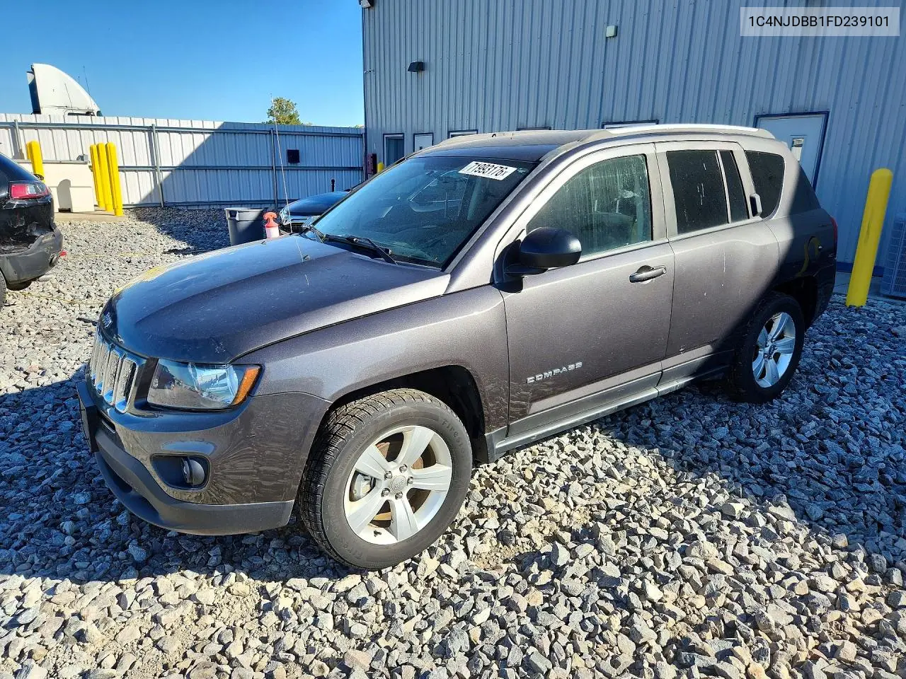 JEEP COMPASS 2015, VIN 1C4NJDBB1FD239101