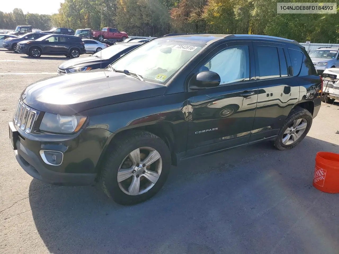 JEEP COMPASS 2015, VIN 1C4NJDEB8FD184593