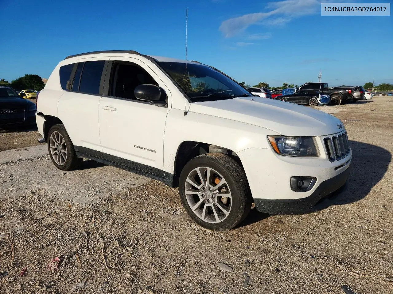 2016 JEEP COMPASS VIN 1C4NJCBA3GD764017 — фото 4