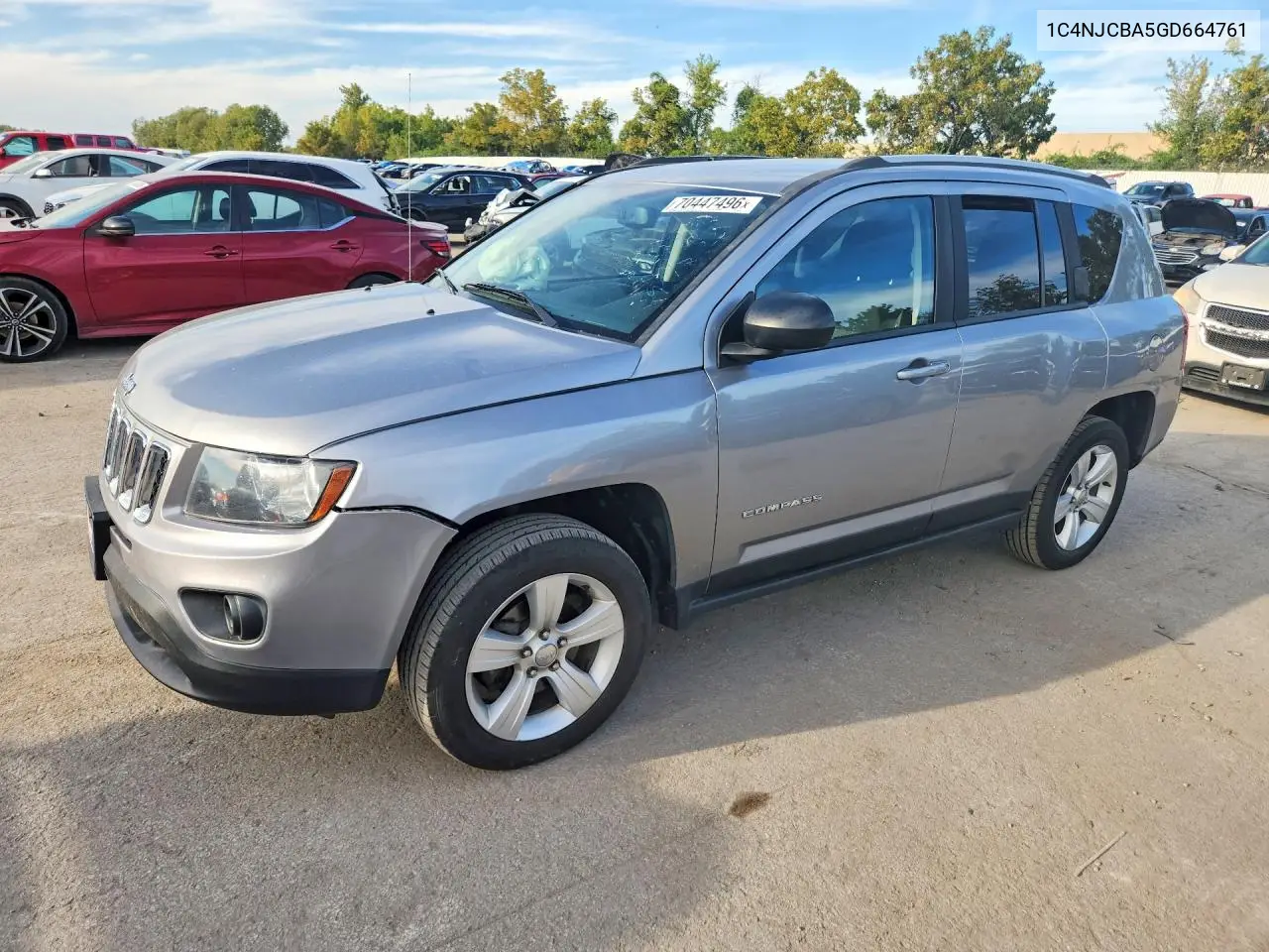 JEEP COMPASS 2016, VIN 1C4NJCBA5GD664761
