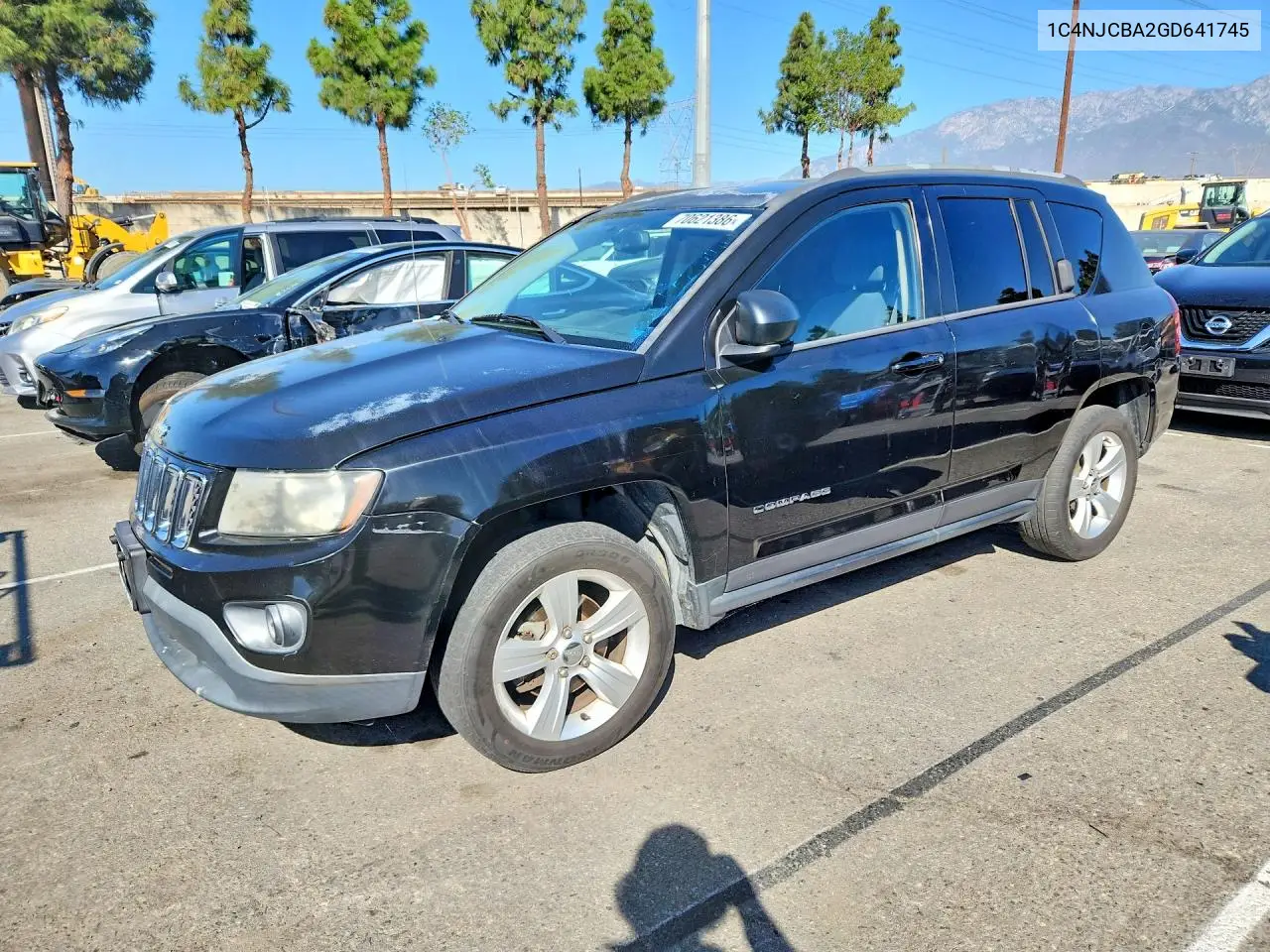 JEEP COMPASS 2016, VIN 1C4NJCBA2GD641745