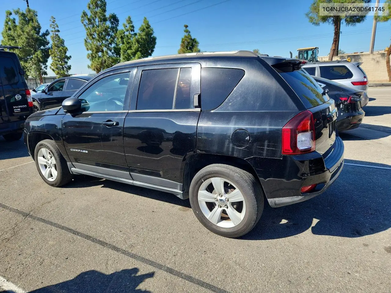 2016 JEEP COMPASS VIN 1C4NJCBA2GD641745 — фото 2