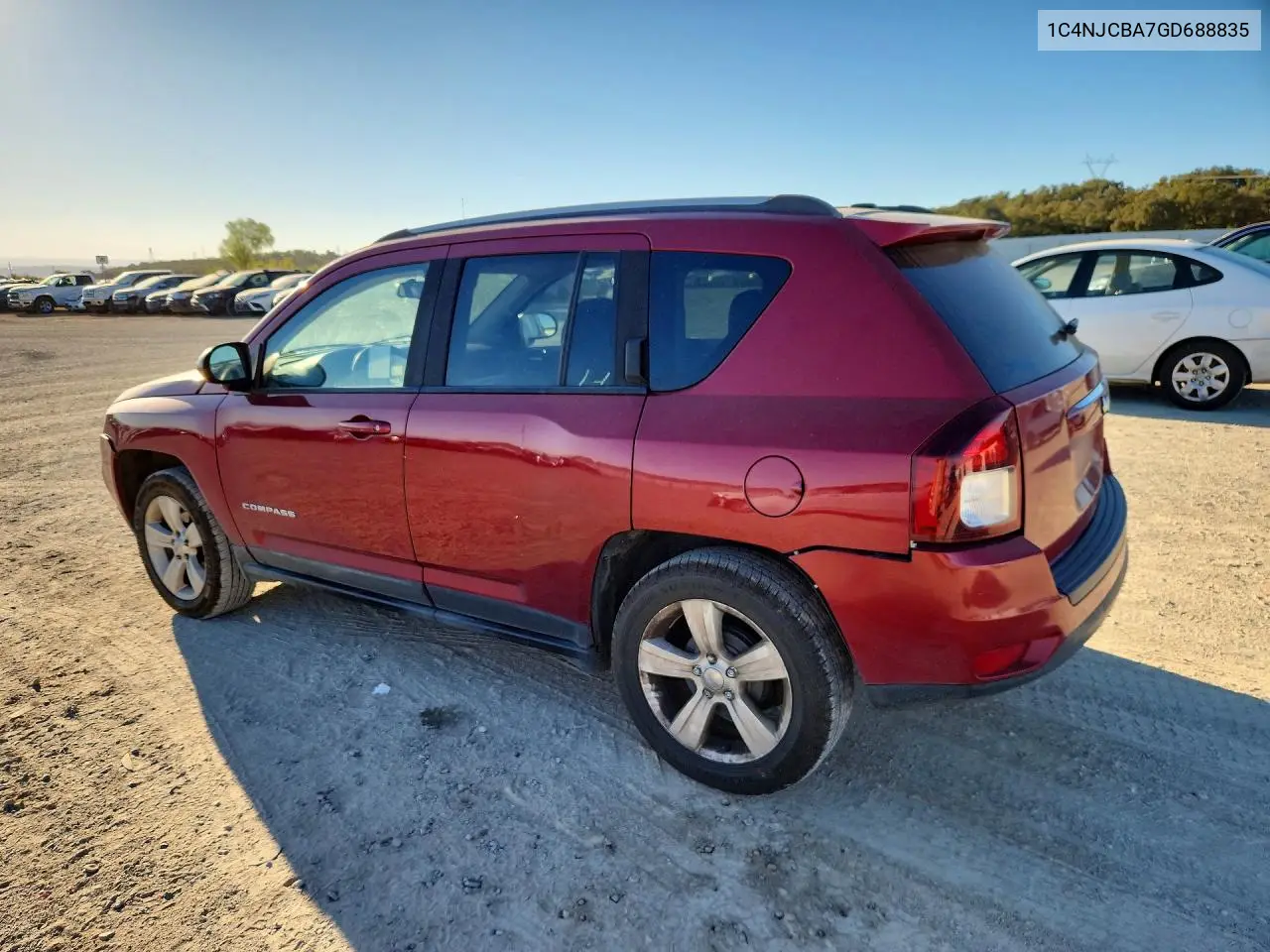 2016 JEEP COMPASS VIN 1C4NJCBA7GD688835 — фото 2
