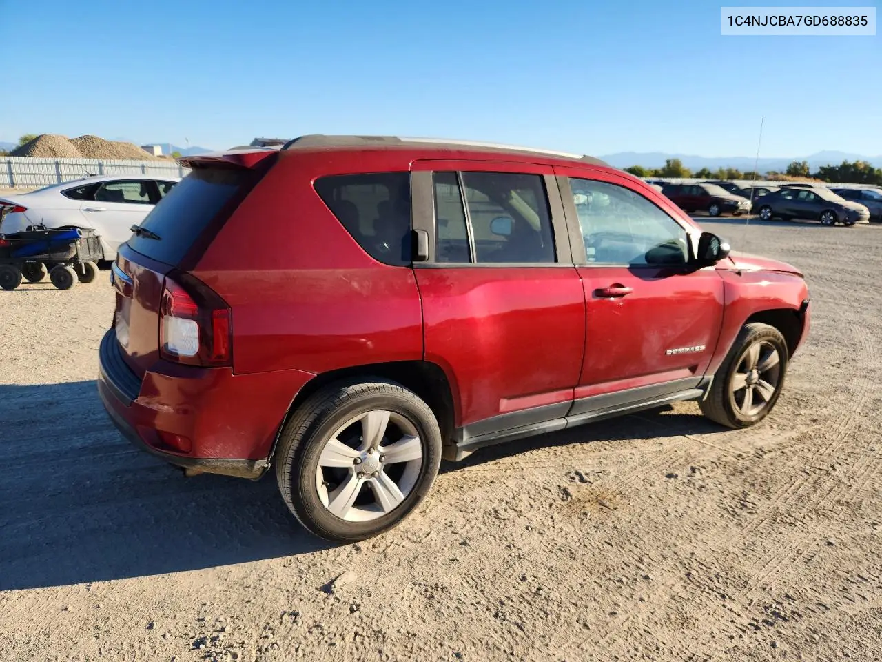 2016 JEEP COMPASS VIN 1C4NJCBA7GD688835 — фото 3
