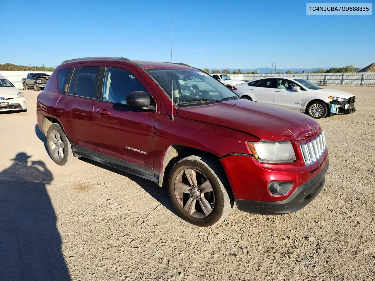 2016 JEEP COMPASS VIN 1C4NJCBA7GD688835 — фото 4