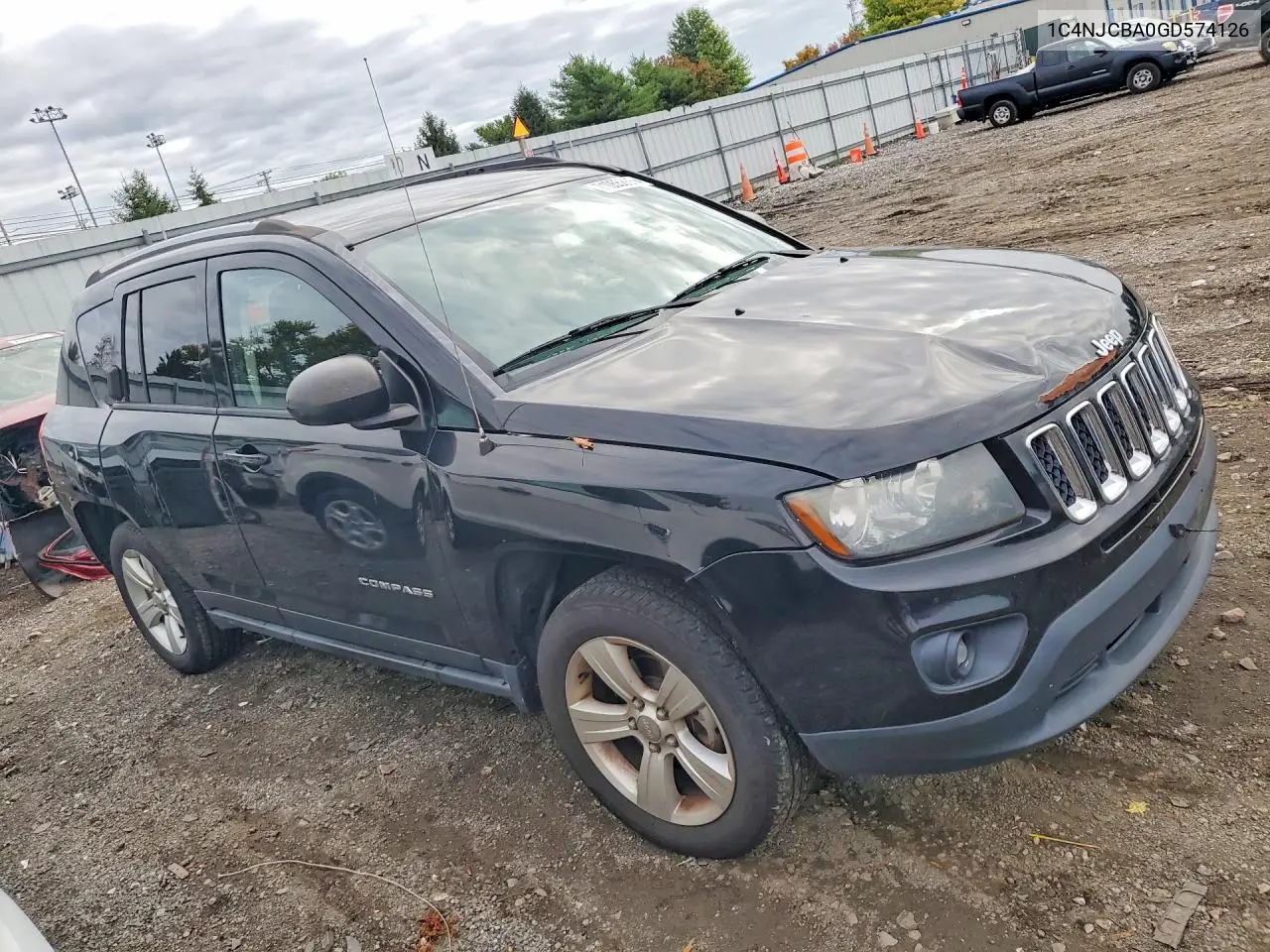 2016 JEEP COMPASS VIN 1C4NJCBA0GD574126 — фото 4