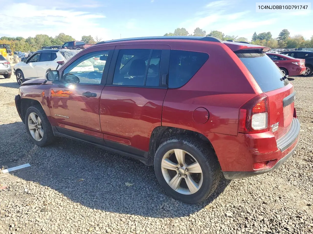 2016 JEEP COMPASS VIN 1C4NJDBB1GD791747 — фото 2