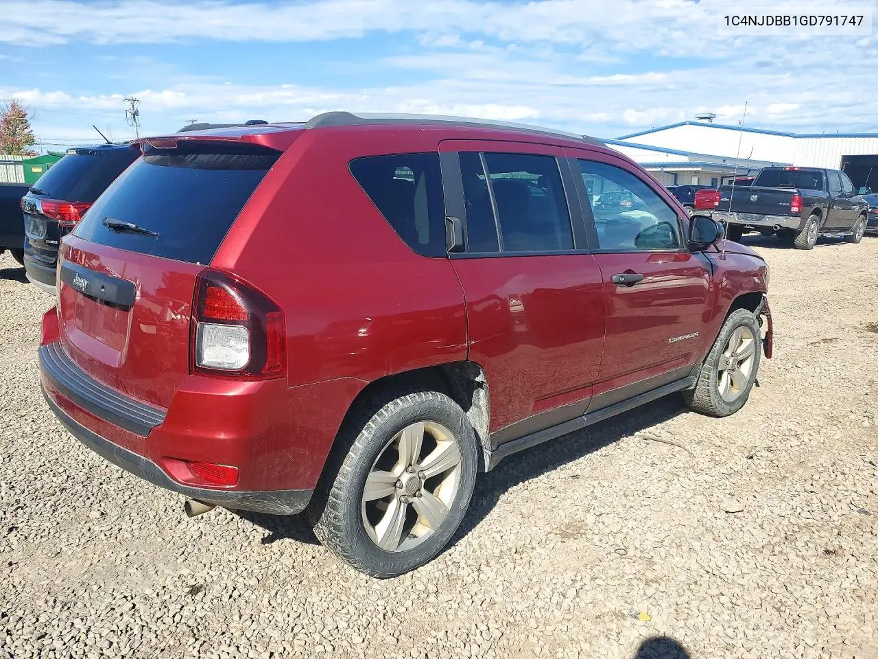 2016 JEEP COMPASS VIN 1C4NJDBB1GD791747 — фото 3