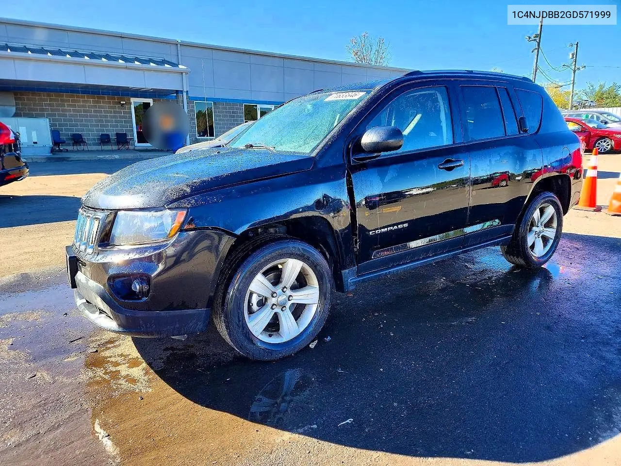 JEEP COMPASS 2016, VIN 1C4NJDBB2GD571999
