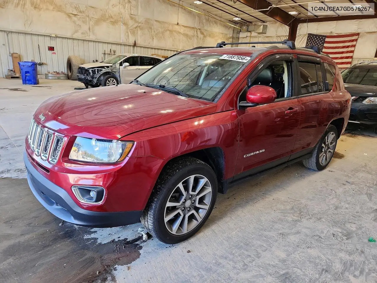 JEEP COMPASS 2016, VIN 1C4NJCEA7GD575267