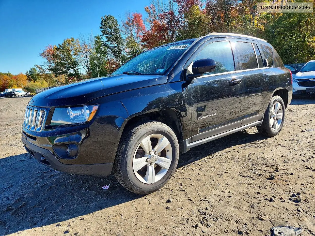 JEEP COMPASS 2016, VIN 1C4NJDEB8GD542096