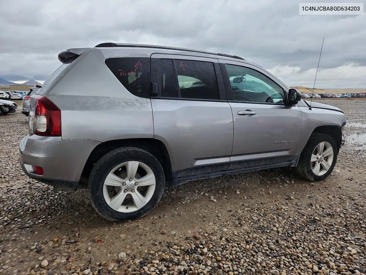 2016 JEEP COMPASS VIN 1C4NJCBA8GD634203 — фото 3