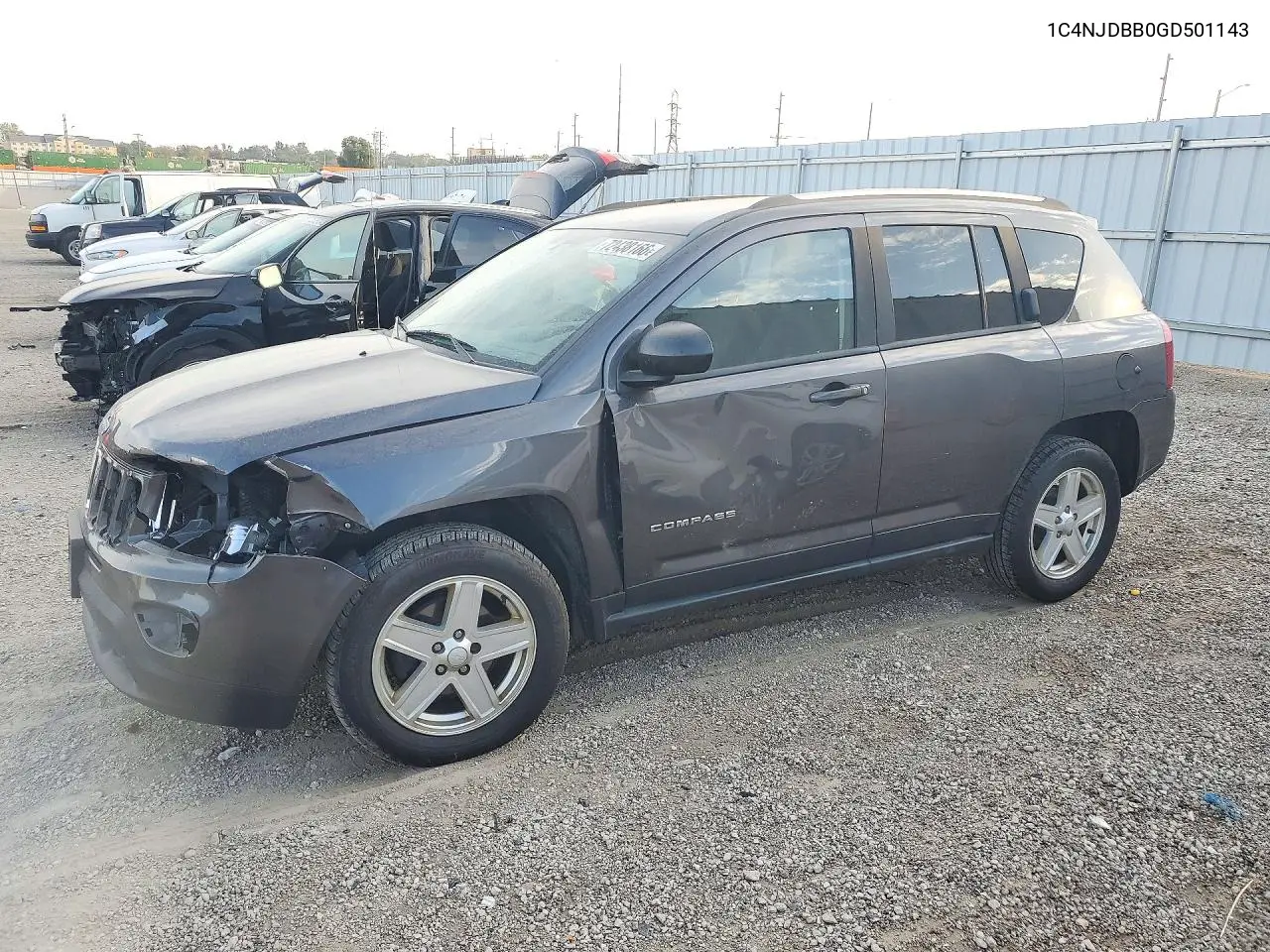 JEEP COMPASS 2016, VIN 1C4NJDBB0GD501143