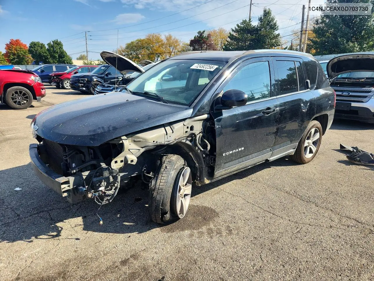 JEEP COMPASS 2016, VIN 1C4NJCEAXGD703730