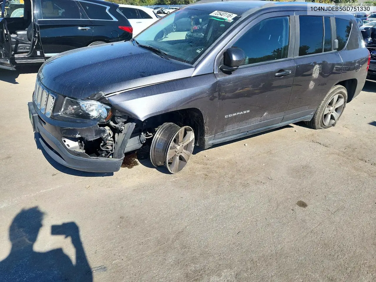 JEEP COMPASS 2016, VIN 1C4NJDEB5GD751330
