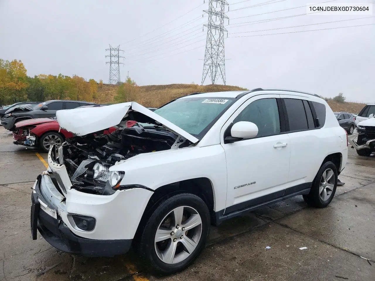 JEEP COMPASS 2016, VIN 1C4NJDEBXGD730604