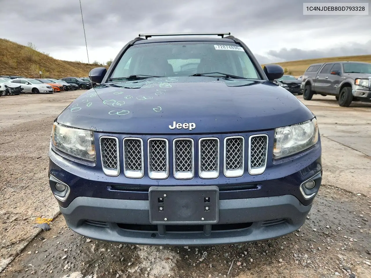 2016 JEEP COMPASS VIN 1C4NJDEB8GD793328 — фото 5