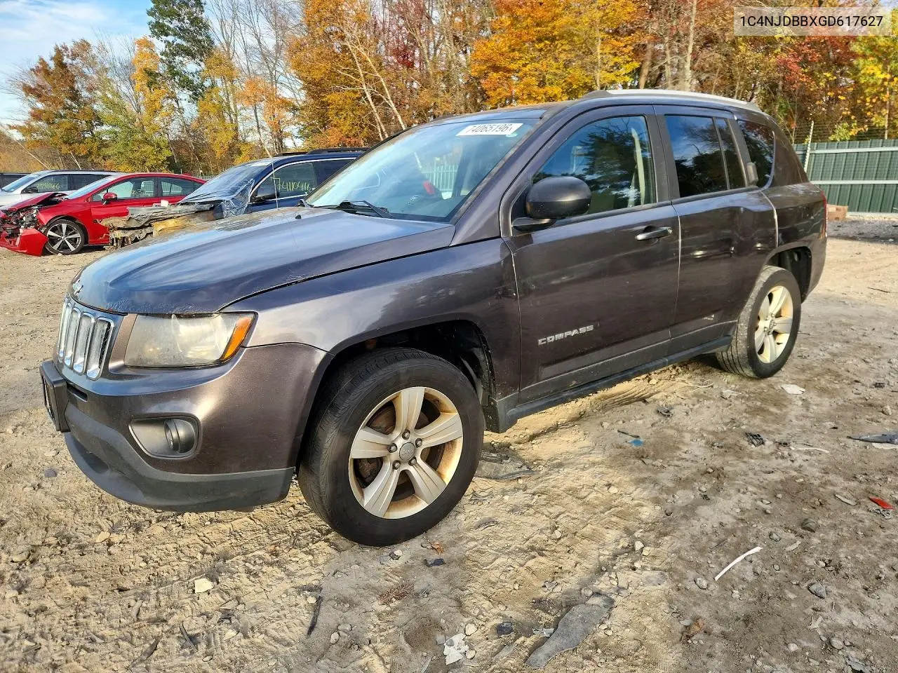 JEEP COMPASS 2016, VIN 1C4NJDBBXGD617627