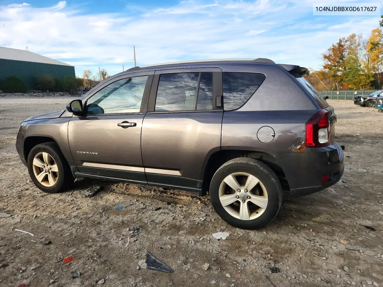 2016 JEEP COMPASS VIN 1C4NJDBBXGD617627 — фото 2