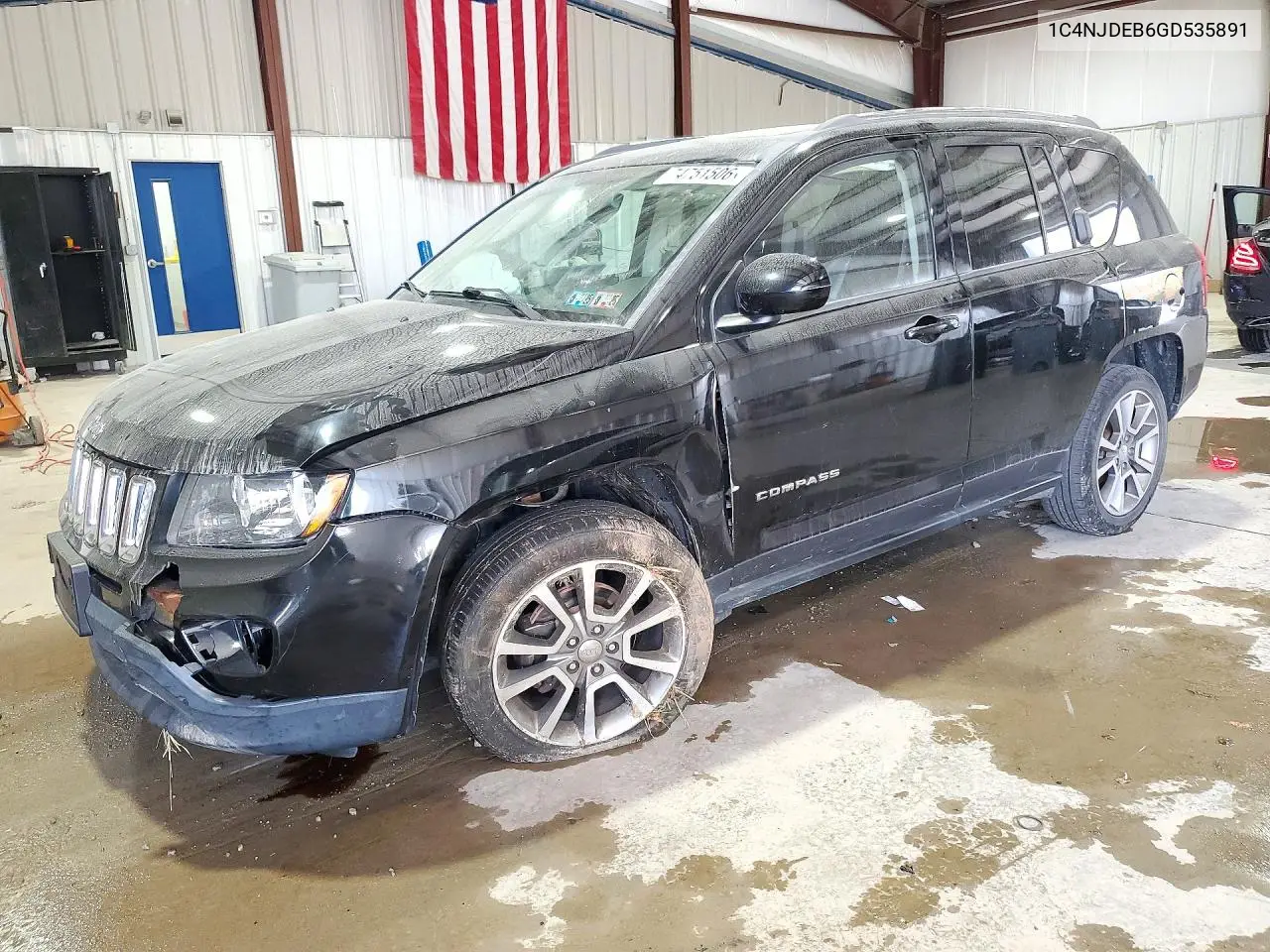 JEEP COMPASS 2016, VIN 1C4NJDEB6GD535891