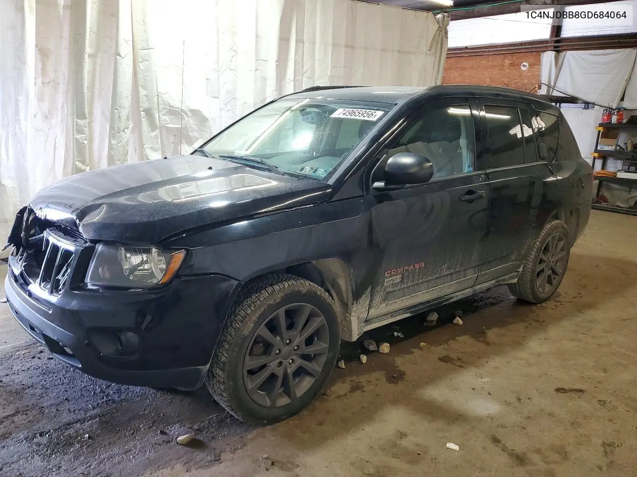 JEEP COMPASS 2016, VIN 1C4NJDBB8GD684064