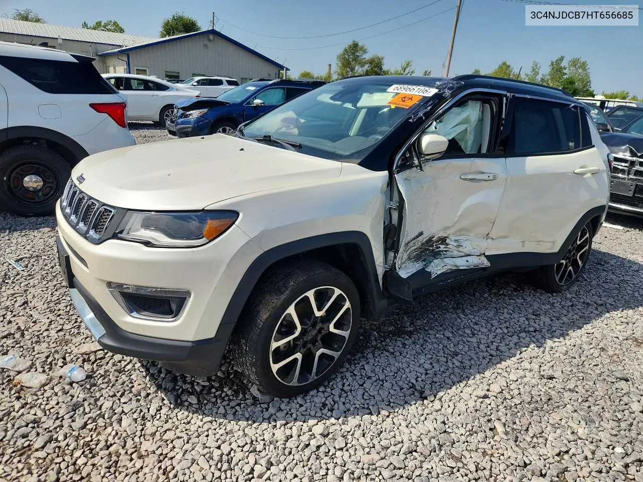 JEEP COMPASS 2017, VIN 3C4NJDCB7HT656685