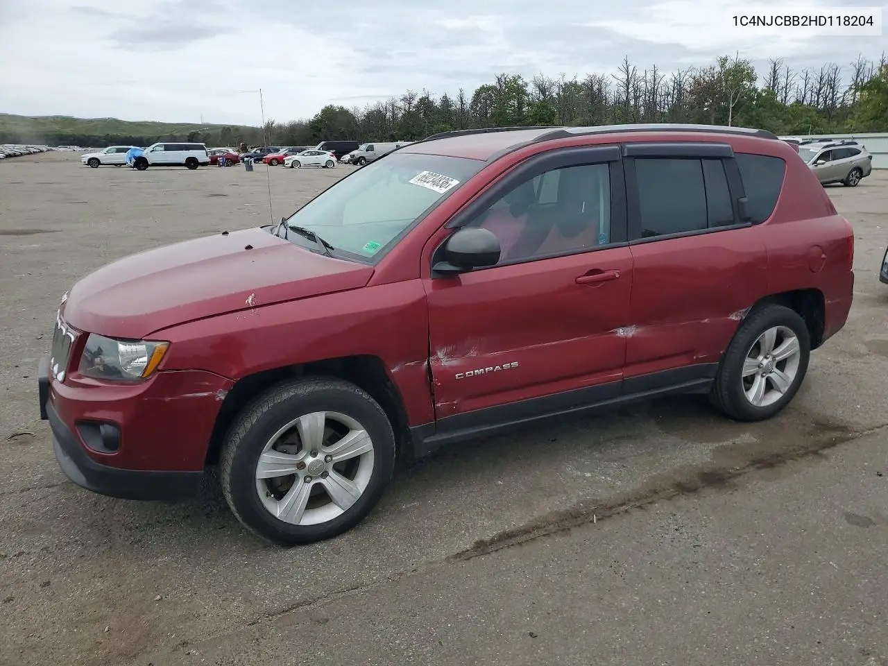 JEEP COMPASS 2017, VIN 1C4NJCBB2HD118204