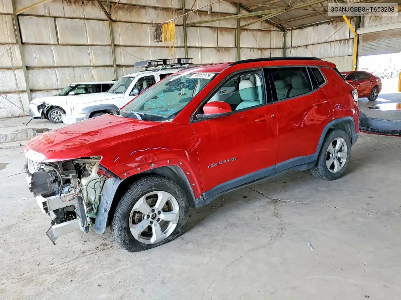 JEEP COMPASS 2017, VIN 3C4NJCBB8HT653208
