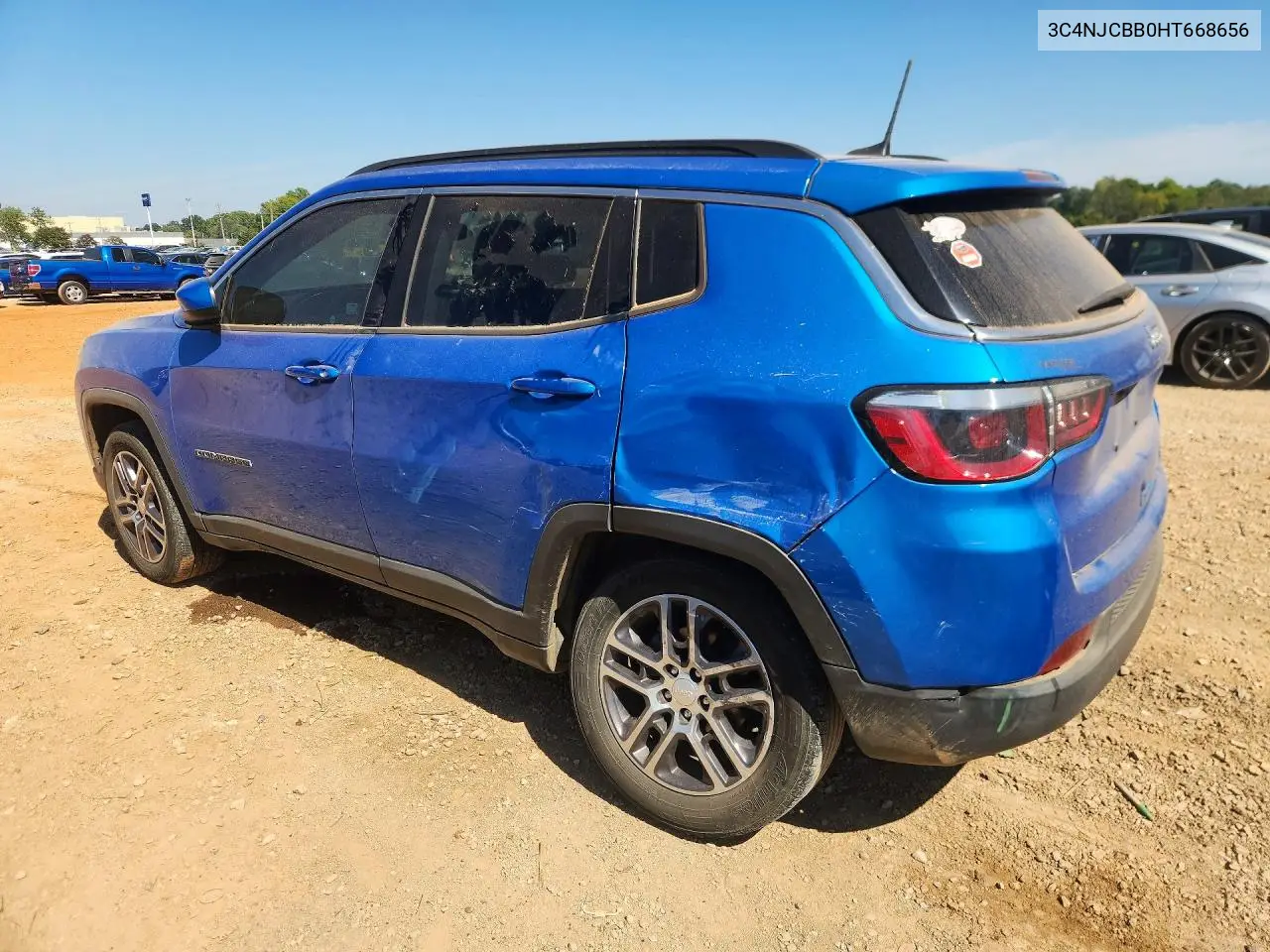 2017 JEEP COMPASS VIN 3C4NJCBB0HT668656 — фото 2