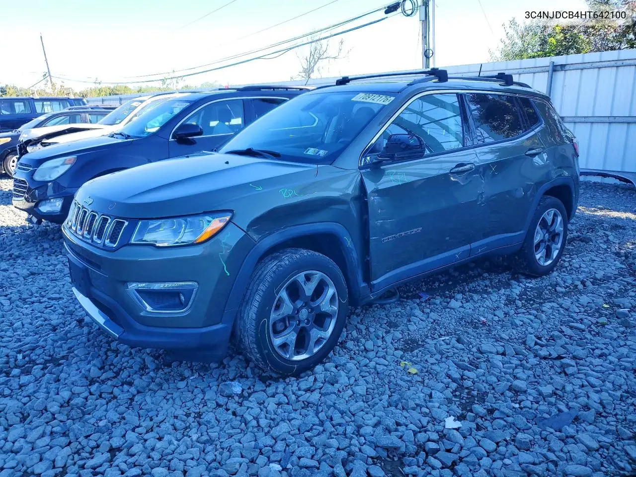 JEEP COMPASS 2017, VIN 3C4NJDCB4HT642100