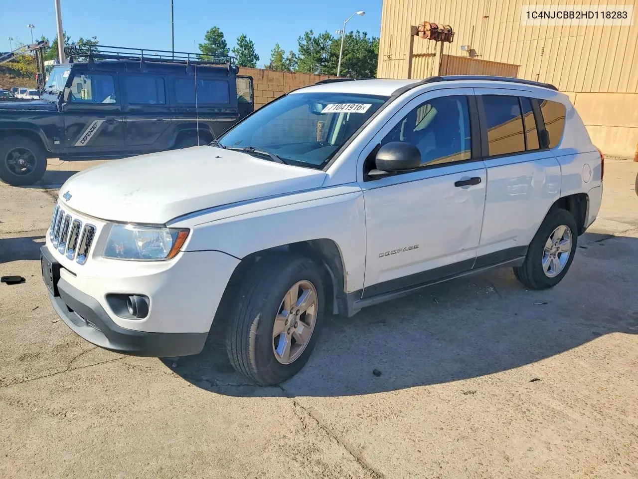 JEEP COMPASS 2017, VIN 1C4NJCBB2HD118283