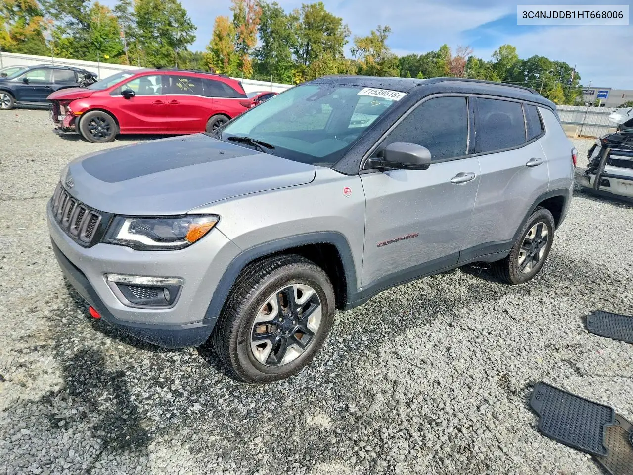 JEEP COMPASS 2017, VIN 3C4NJDDB1HT668006