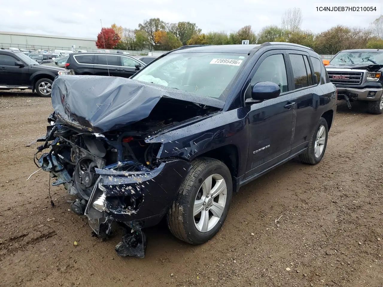 JEEP COMPASS 2017, VIN 1C4NJDEB7HD210054