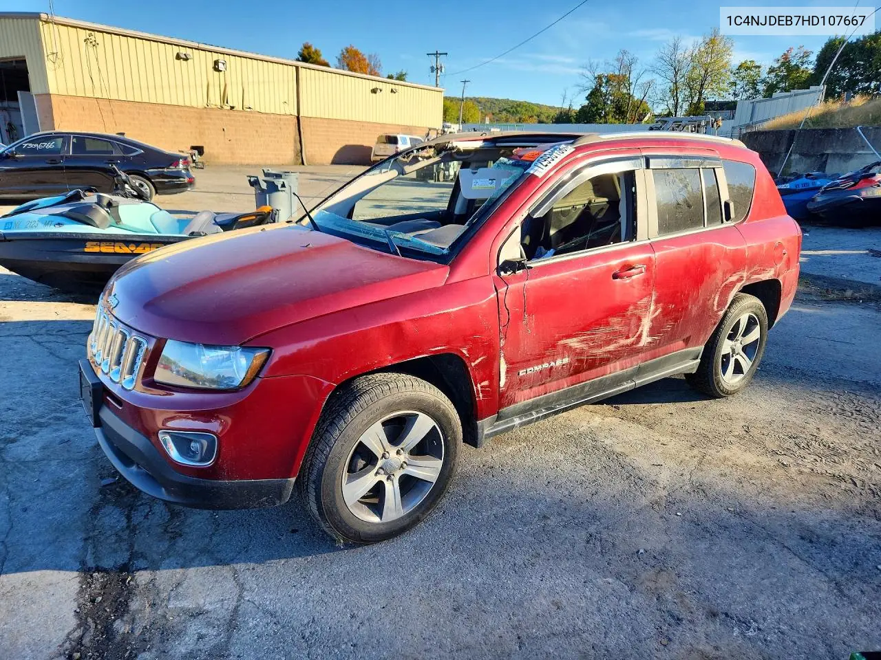 JEEP COMPASS 2017, VIN 1C4NJDEB7HD107667