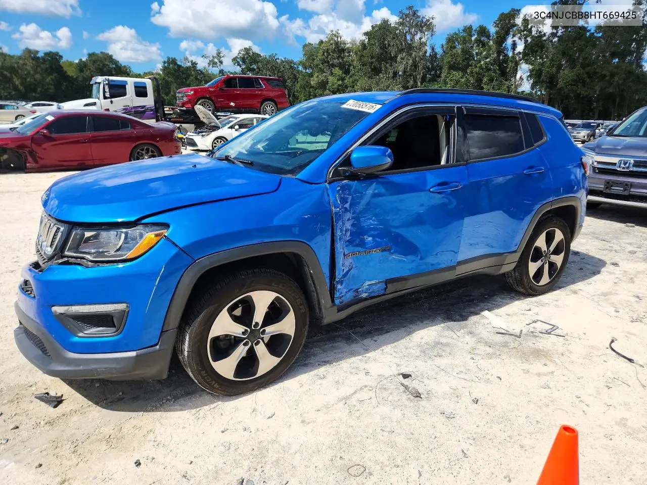 JEEP COMPASS 2017, VIN 3C4NJCBB8HT669425