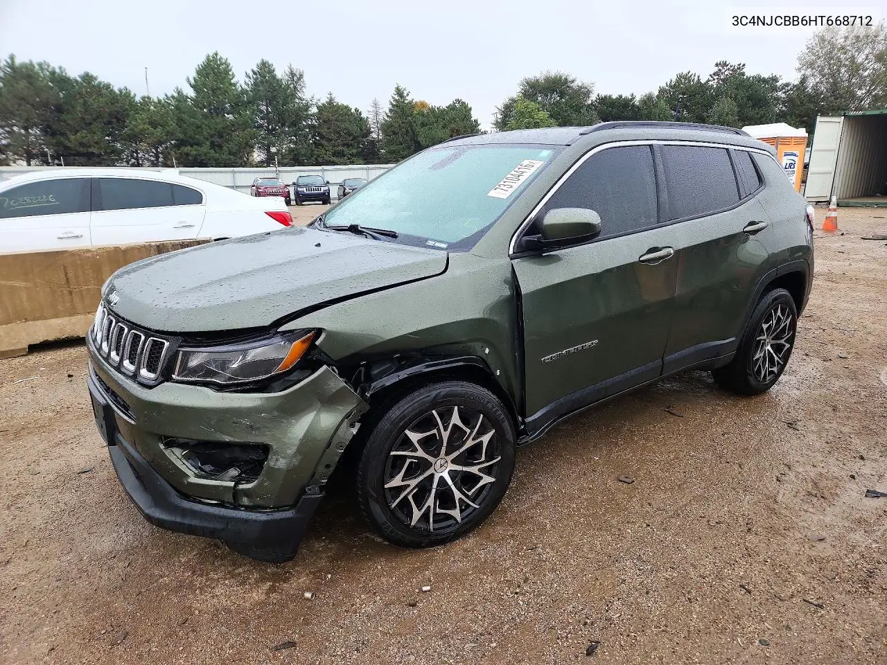 JEEP COMPASS 2017, VIN 3C4NJCBB6HT668712