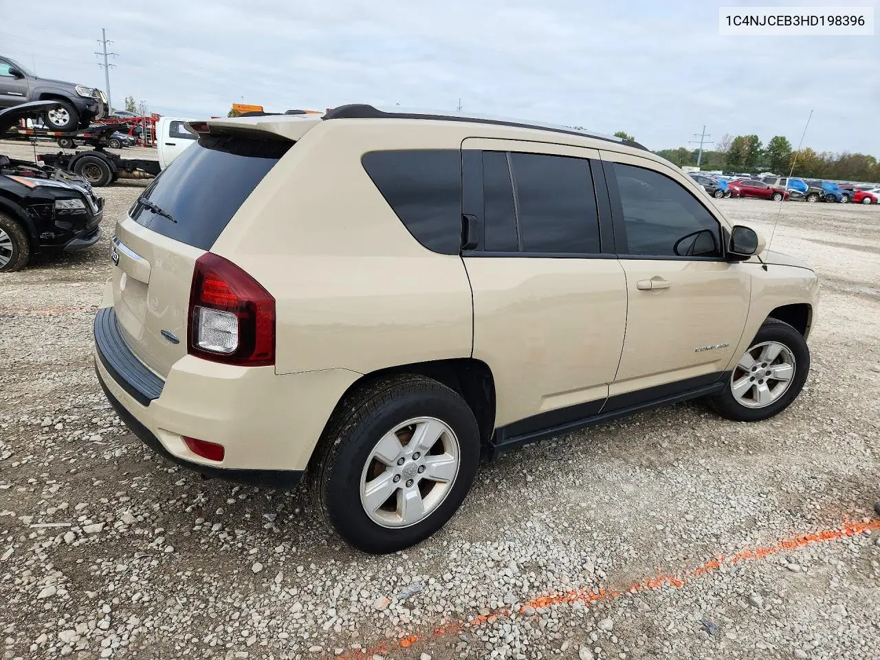 2017 JEEP COMPASS VIN 1C4NJCEB3HD198396 — фото 3