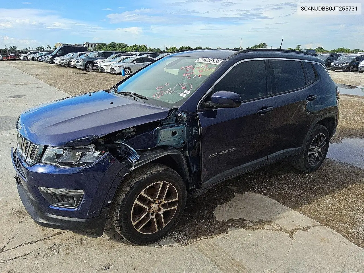 JEEP COMPASS 2018, VIN 3C4NJDBB0JT255731