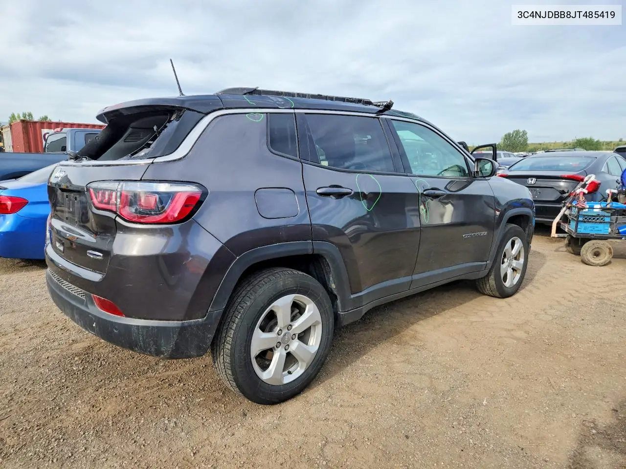 2018 JEEP COMPASS VIN 3C4NJDBB8JT485419 — фото 3