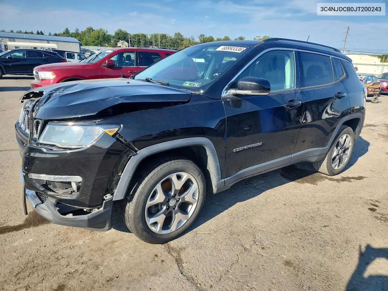 JEEP COMPASS 2018, VIN 3C4NJDCB0JT200243