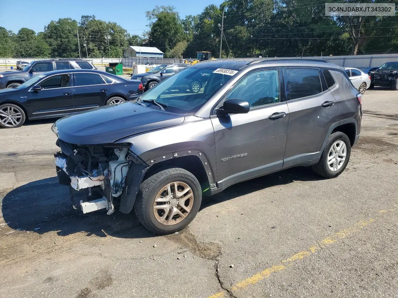 JEEP COMPASS 2018, VIN 3C4NJDABXJT343302