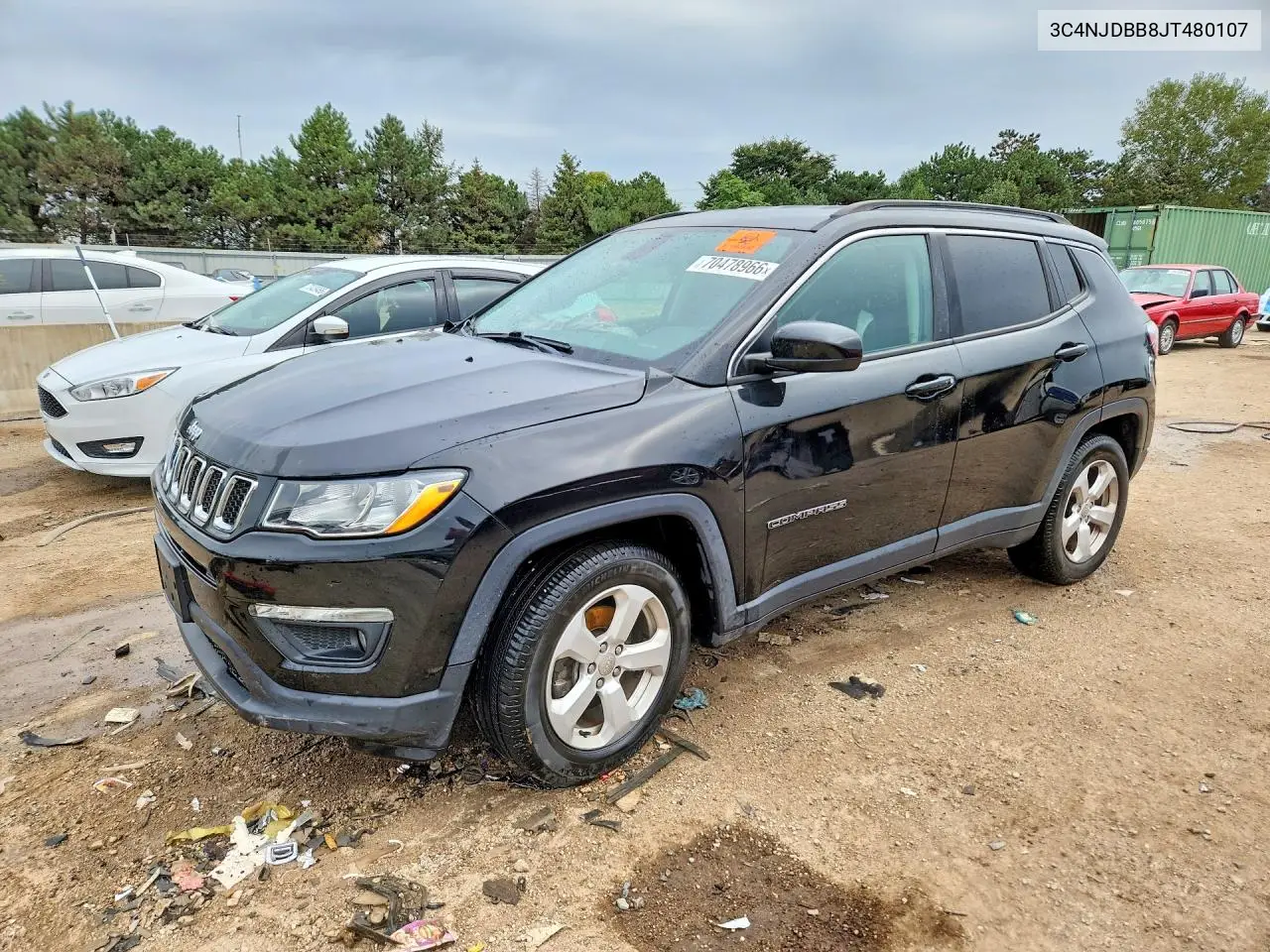 JEEP COMPASS 2018, VIN 3C4NJDBB8JT480107